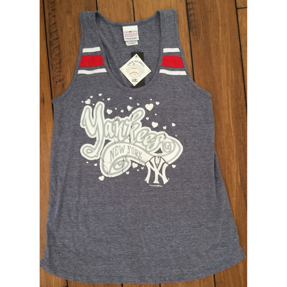 NEW New York Yankees Medium Tank Top Relaxed Fit Women's Shirt MLB